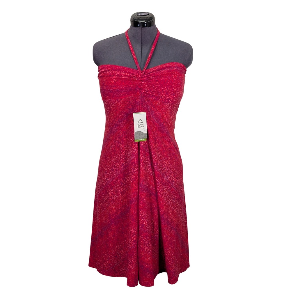 Alpine Design Convertible 4-in-1 Dress Women's Size Large Red‎ Travel Festival